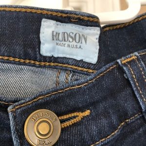 Hudson dark wash skinny jeans
